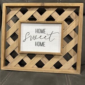 Rustic Brown Home Sweet Home Frame